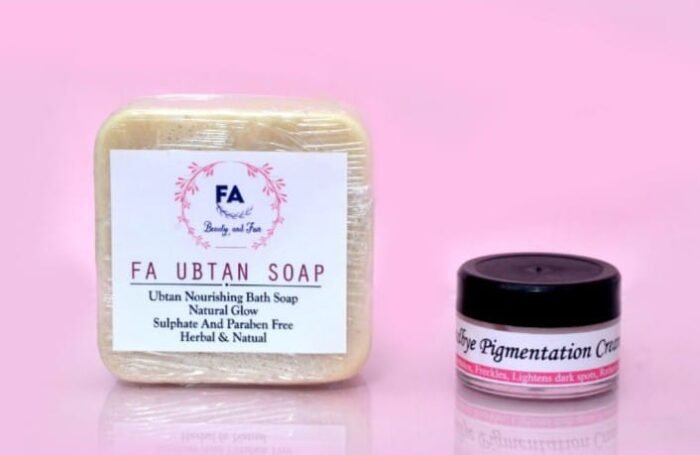 FA Good Bye Pigmentation Cream + Ubtan Soap Combo - Image 1